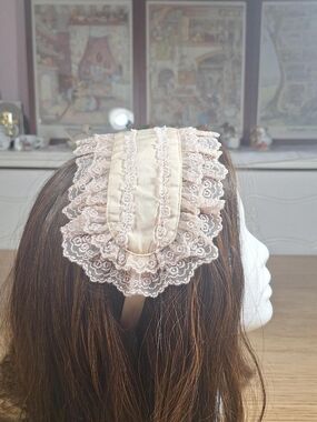 🎀 Innocent World Pale Pink Headdress 🌸🤍